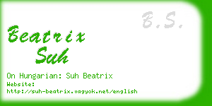 beatrix suh business card